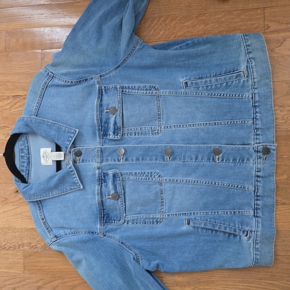 ST. JOHN'S BAY BRAND WOMEN'S LIGHT BLUE STRETCH JEAN JACKET SIZE XL - Picture 14 of 16